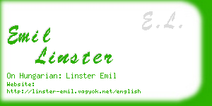 emil linster business card